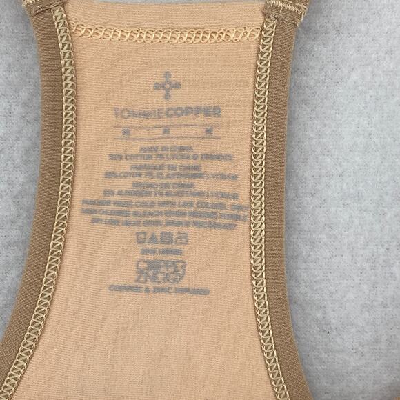 TOMMIE COPPER Bra M Bralette Racerback Pullover Cotton Blend Nude Beige NEW - Picture 4 of 13